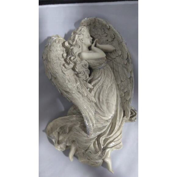 Glittered Wings Wall Decor- Elegant Spiritual Home Accent: Heavenly Home - Picture 10 of 10